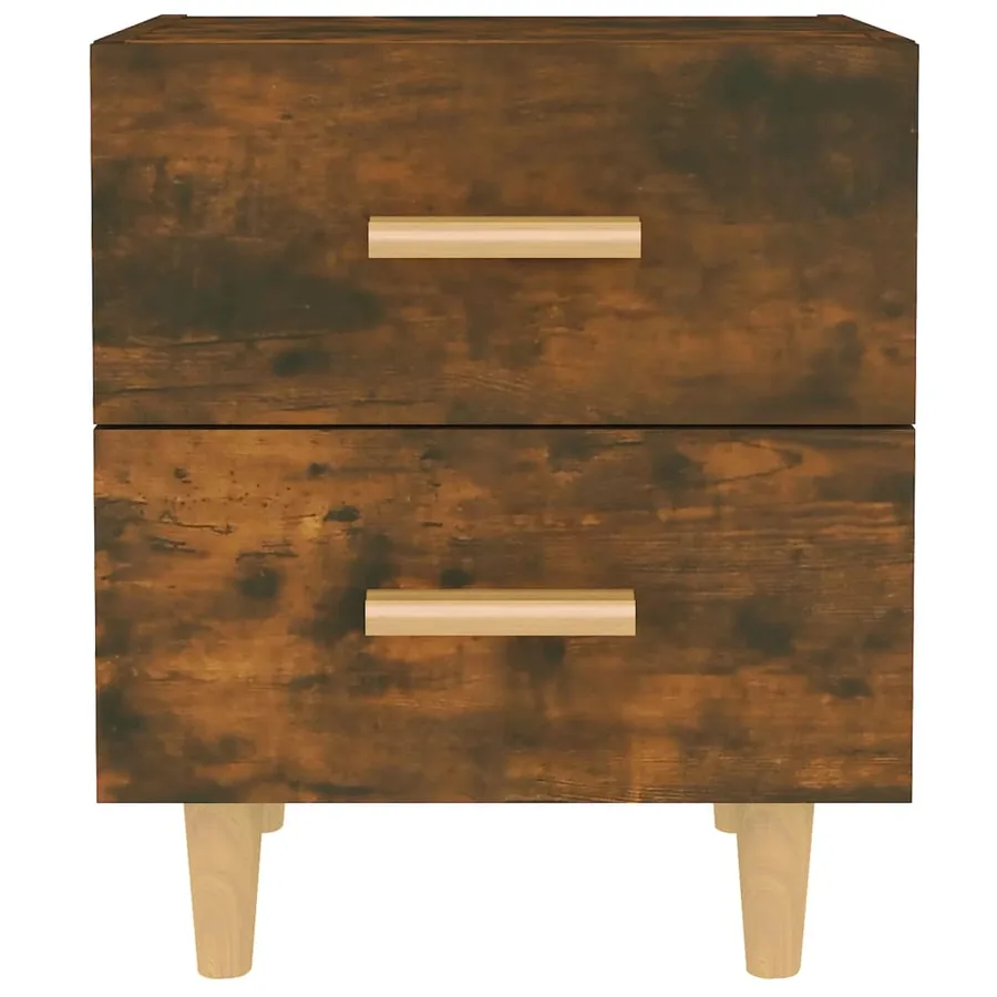 Tables de chevet 2 pcs Chêne fumé 40x35x47,5 cm - 3