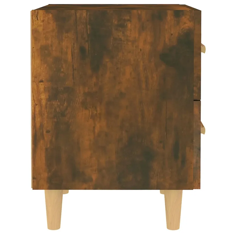 Tables de chevet 2 pcs Chêne fumé 40x35x47,5 cm - 4