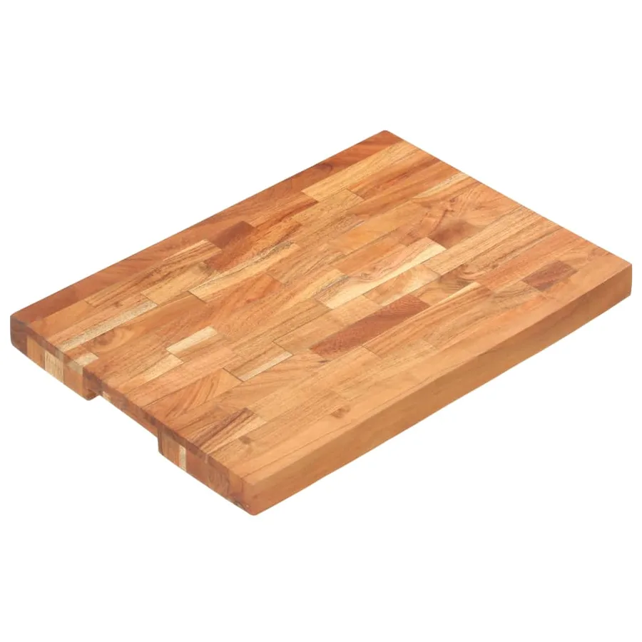 Planche à découper 50x35x4 cm Bois d'acacia massif - 9