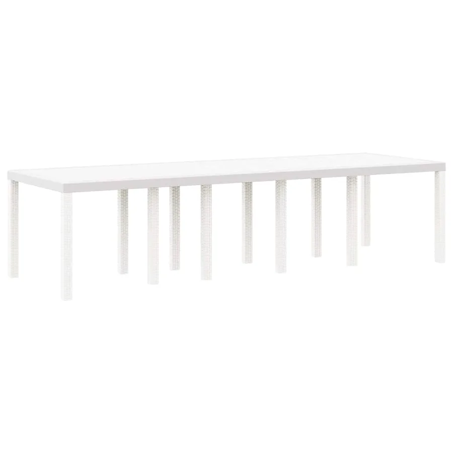 Ensemble de salle à manger pour jardin 13 pcs Blanc - 4