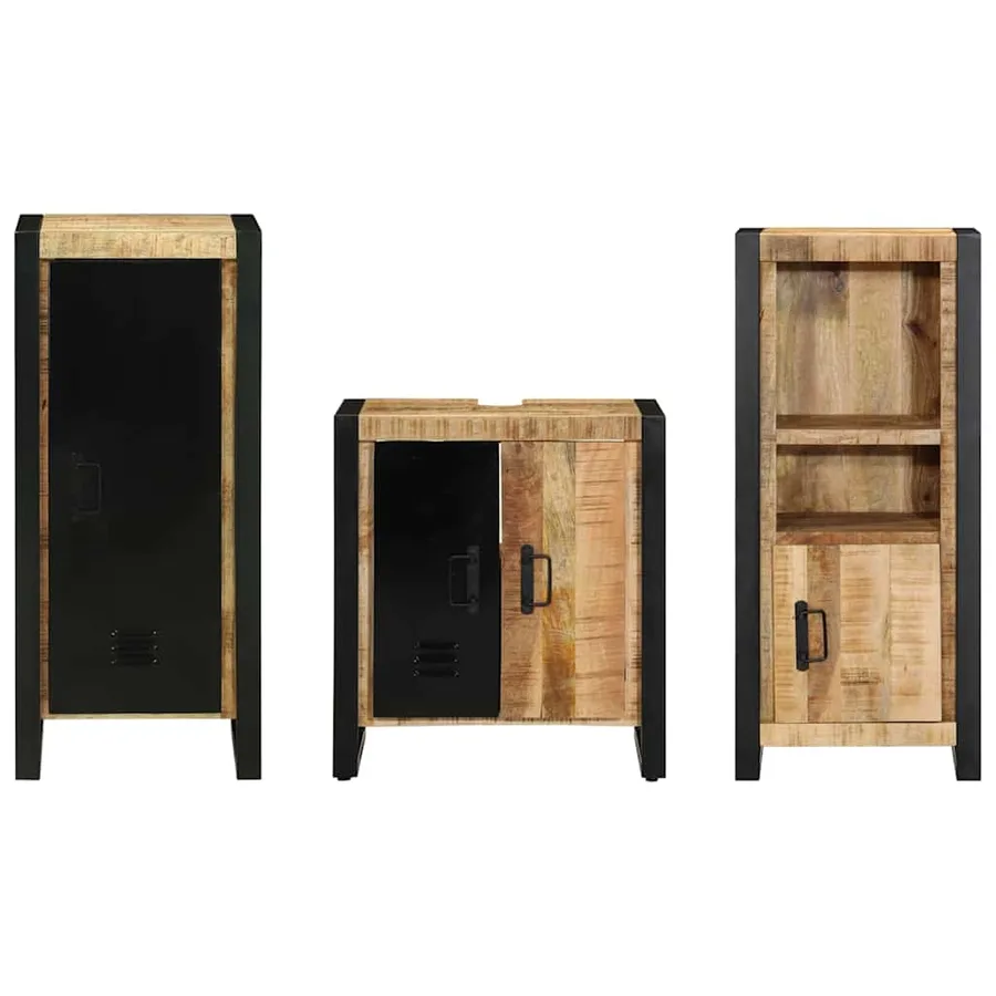 Ensemble de mobilier de salle de bain avec tiroir 3 pcs - 7