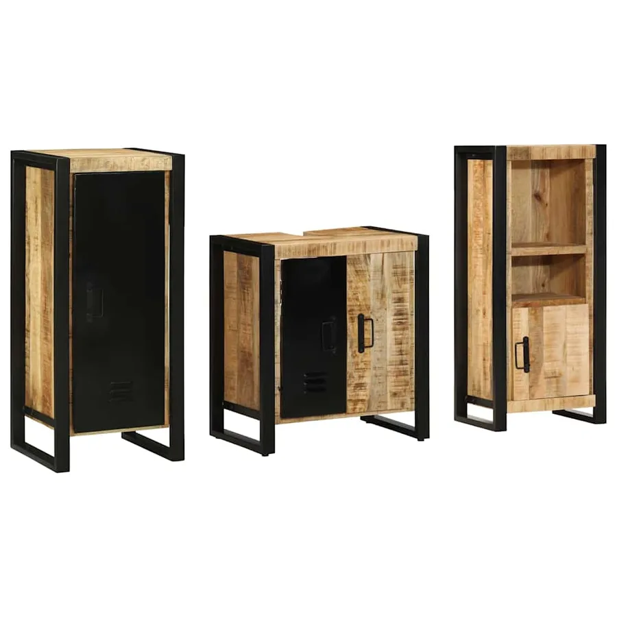 Ensemble de mobilier de salle de bain avec tiroir 3 pcs - 9