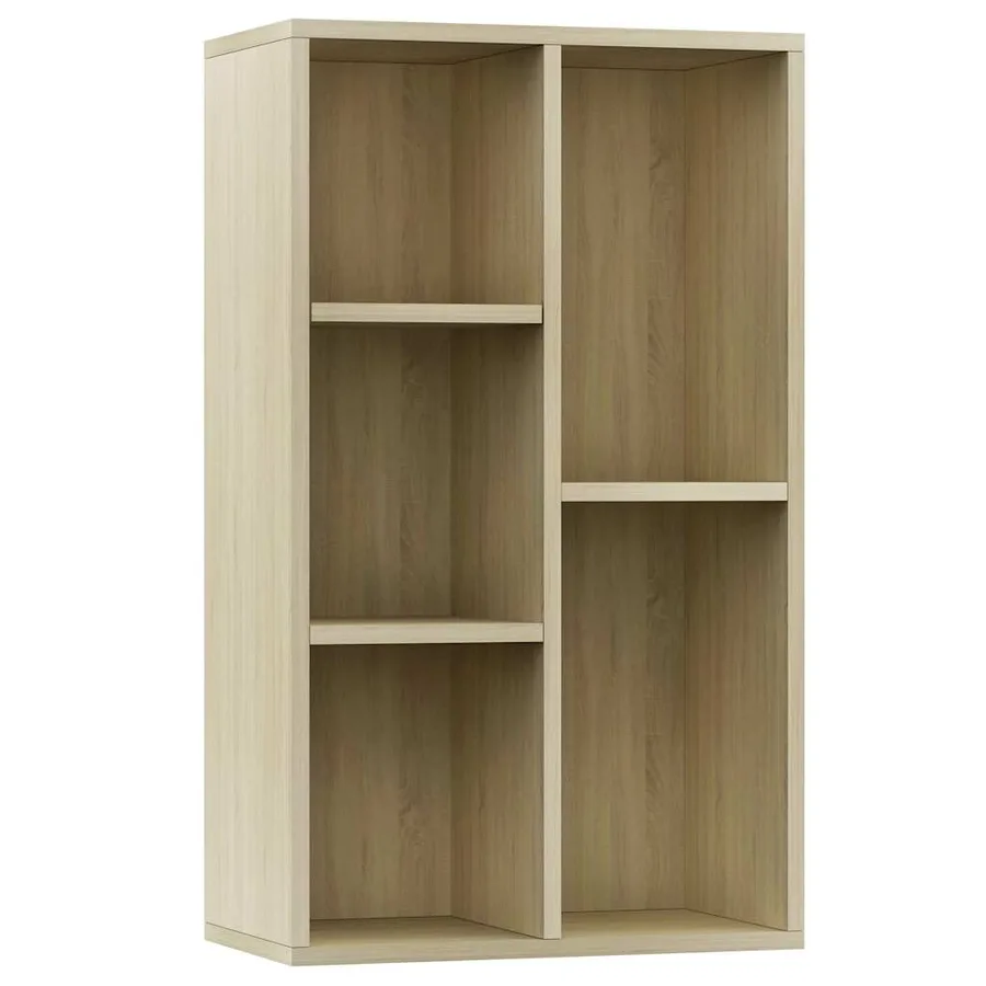 Bibliothèque/Buffet Chêne sonoma 50x25x80 cm Bois d’ingénierie - 2