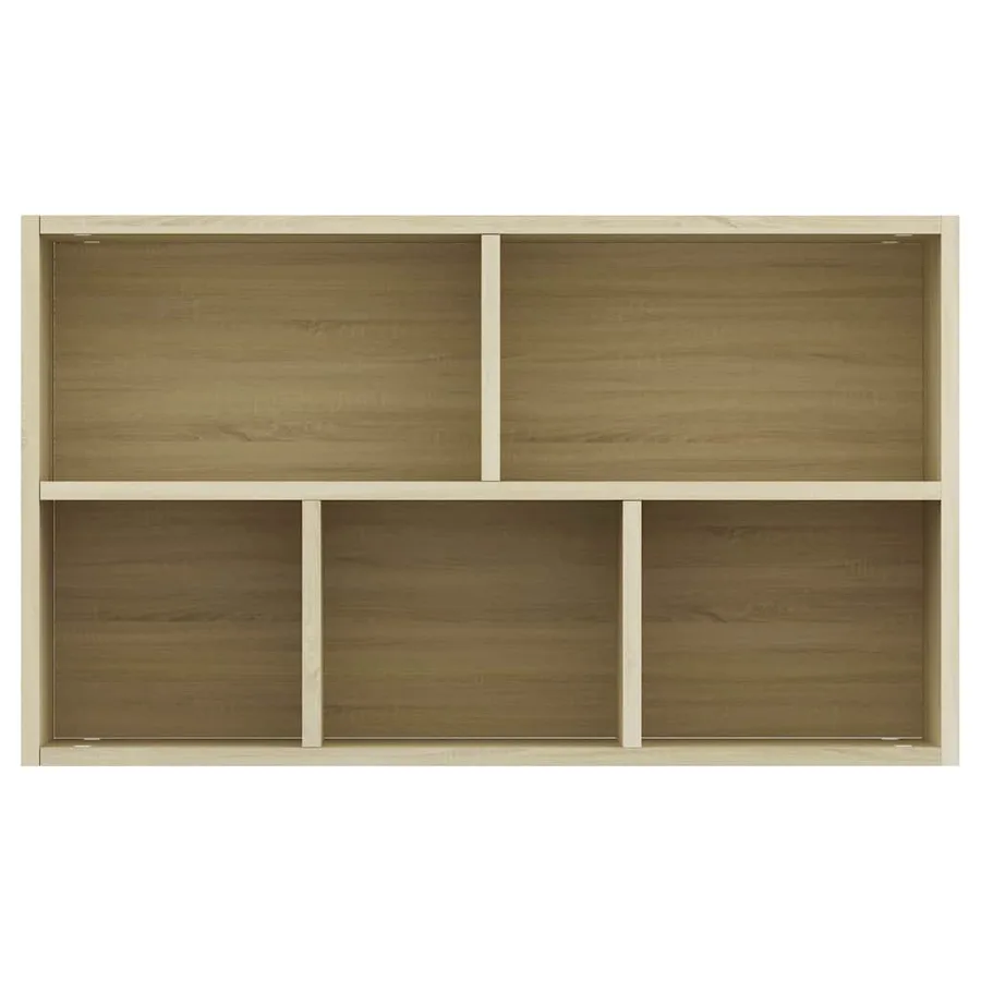Bibliothèque/Buffet Chêne sonoma 50x25x80 cm Bois d’ingénierie - 9