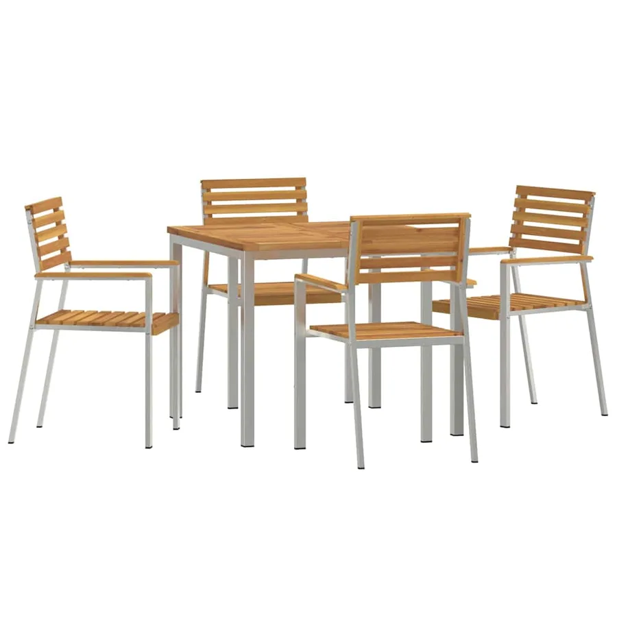 Ensemble de salle à manger pour jardin 5 pcs - 2