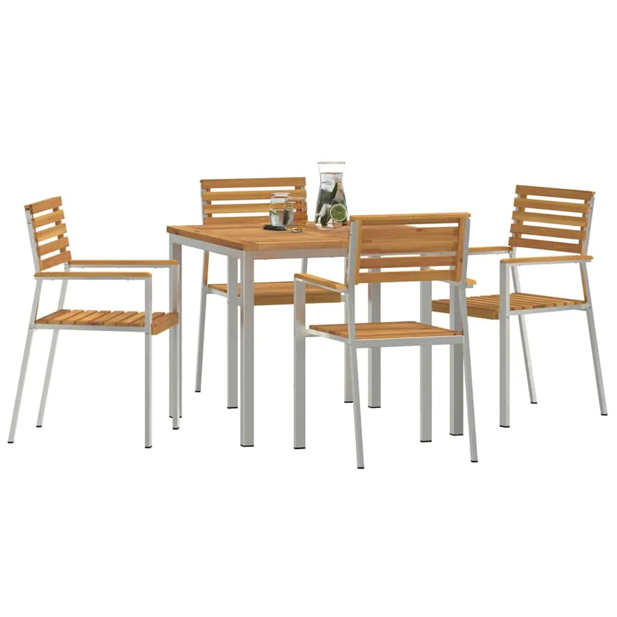 Ensemble de salle à manger pour jardin 5 pcs - 3