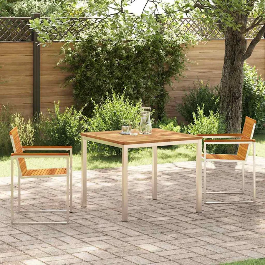 Ensemble de salle à manger pour jardin 3 pcs