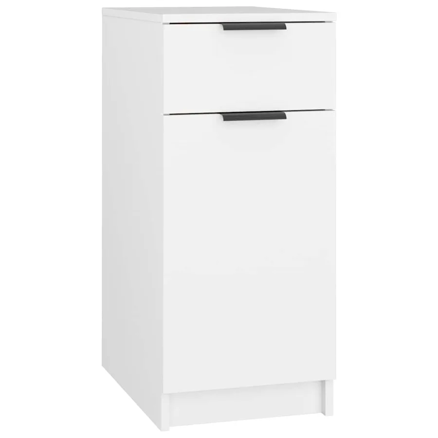 Armoire de bureau Blanc 33,5x50x75 cm Bois d'ingénierie - 2