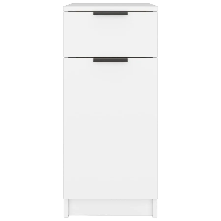 Armoire de bureau Blanc 33,5x50x75 cm Bois d'ingénierie - 6