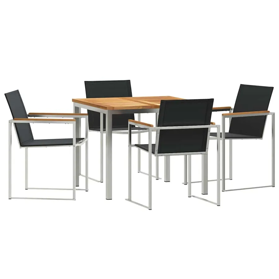 Ensemble de salle à manger pour jardin 5 pcs - 2