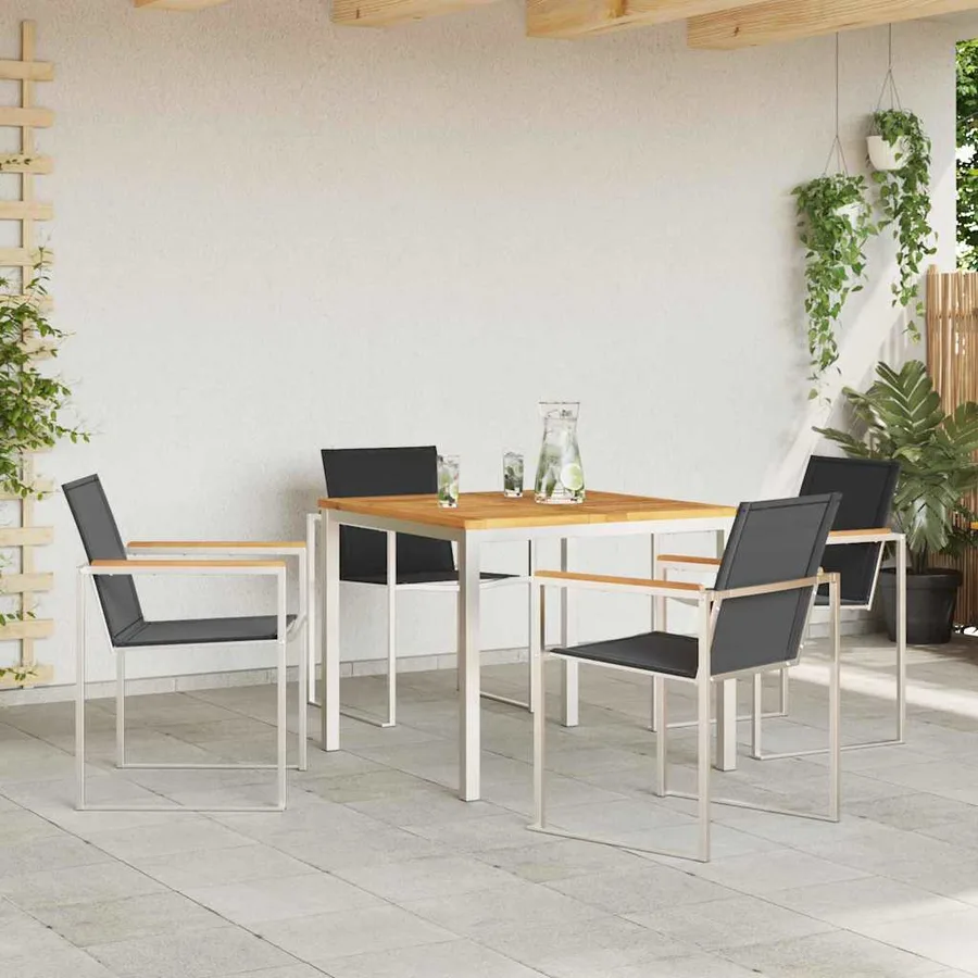 Ensemble de salle à manger pour jardin 5 pcs - 4