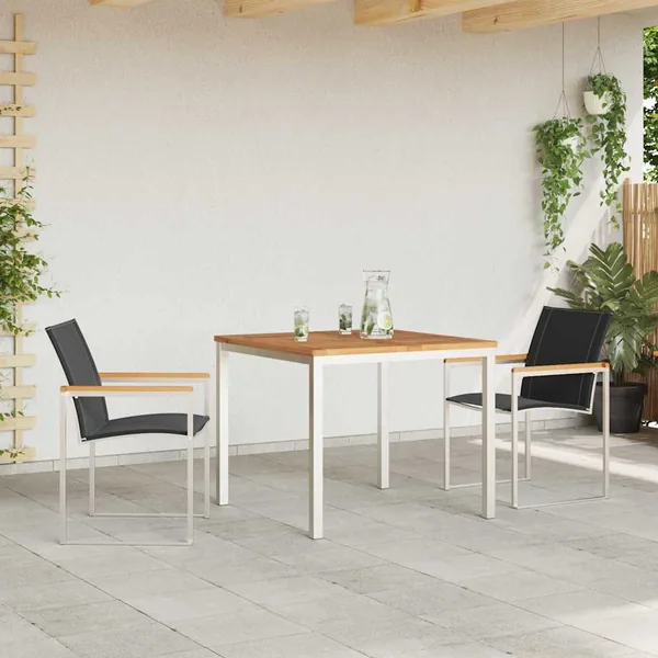 Ensemble de salle à manger pour jardin 3 pcs