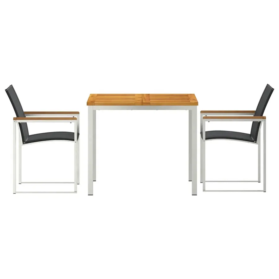 Ensemble de salle à manger pour jardin 3 pcs - 7