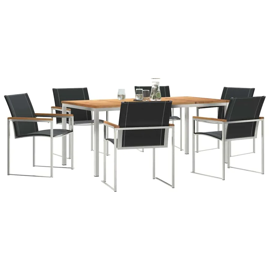 Ensemble de salle à manger pour jardin 7 pcs - 3