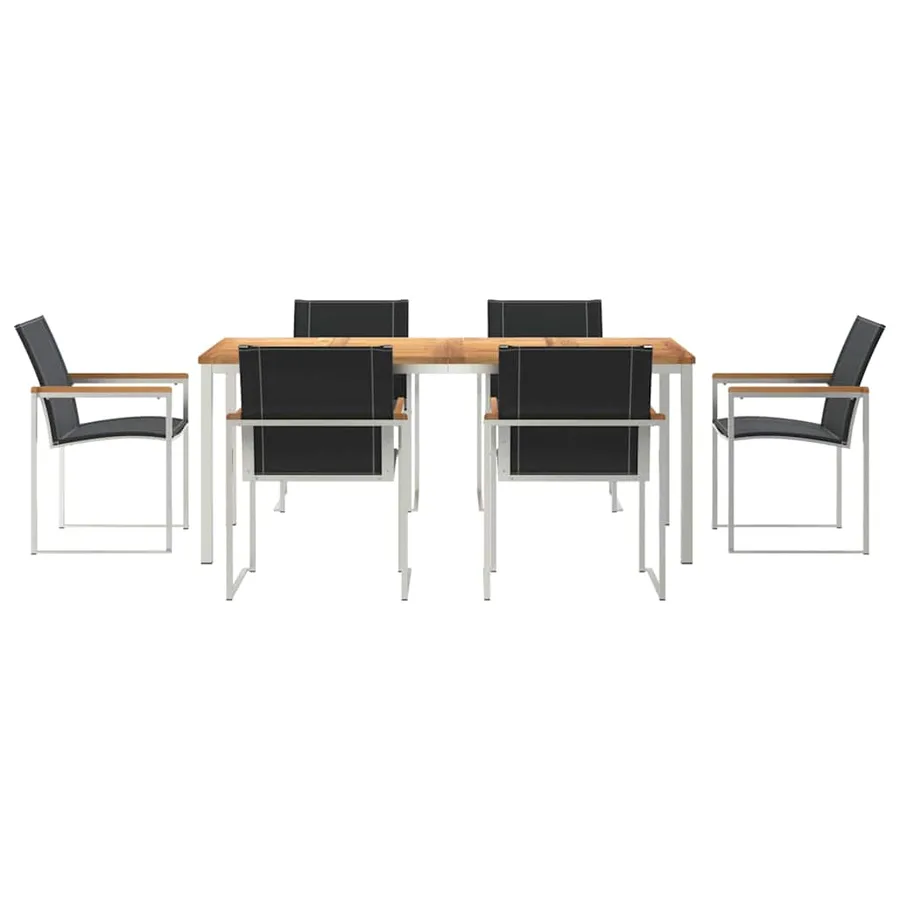 Ensemble de salle à manger pour jardin 7 pcs - 7