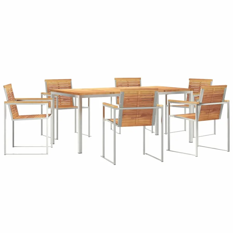 Ensemble de salle à manger pour jardin 7 pcs - 2