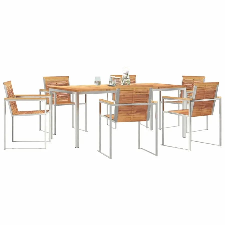 Ensemble de salle à manger pour jardin 7 pcs - 3