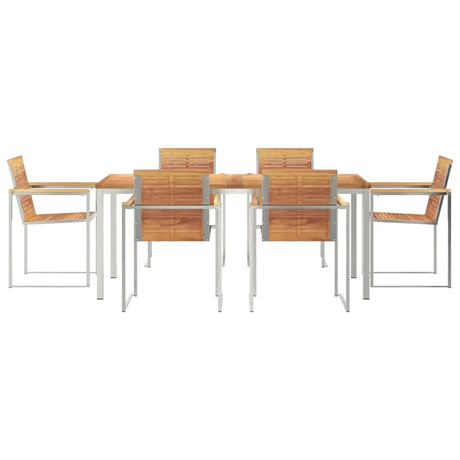 Ensemble de salle à manger pour jardin 7 pcs - 7