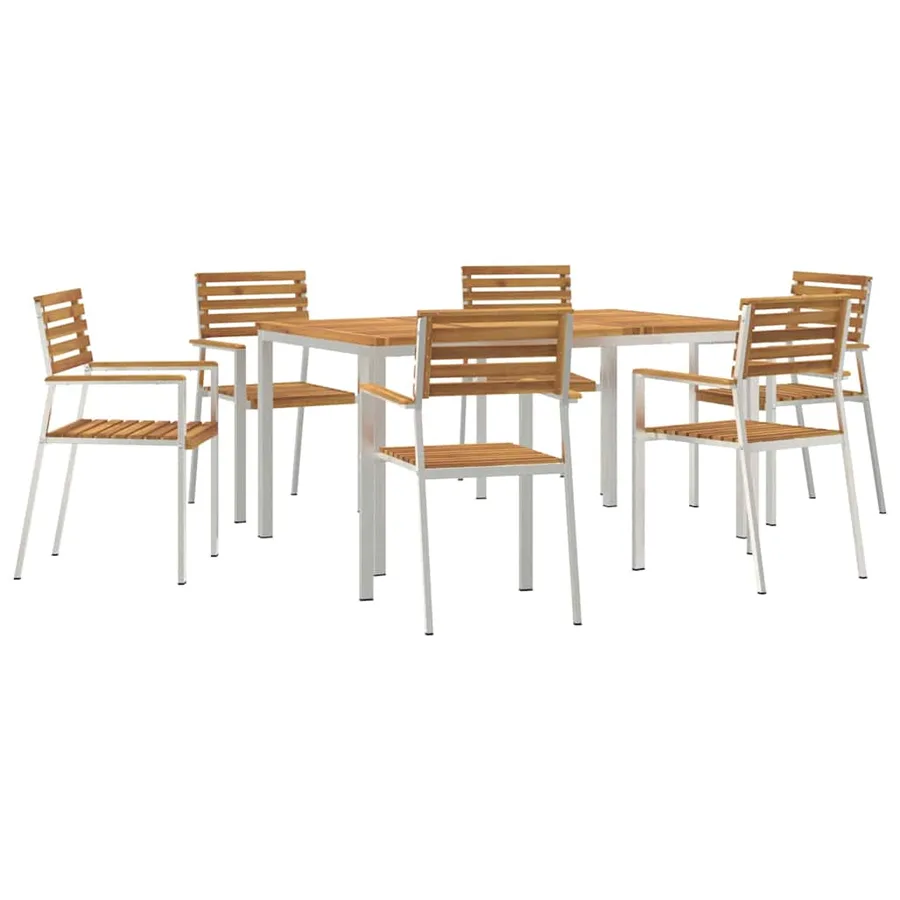 Ensemble de salle à manger pour jardin 7 pcs - 2