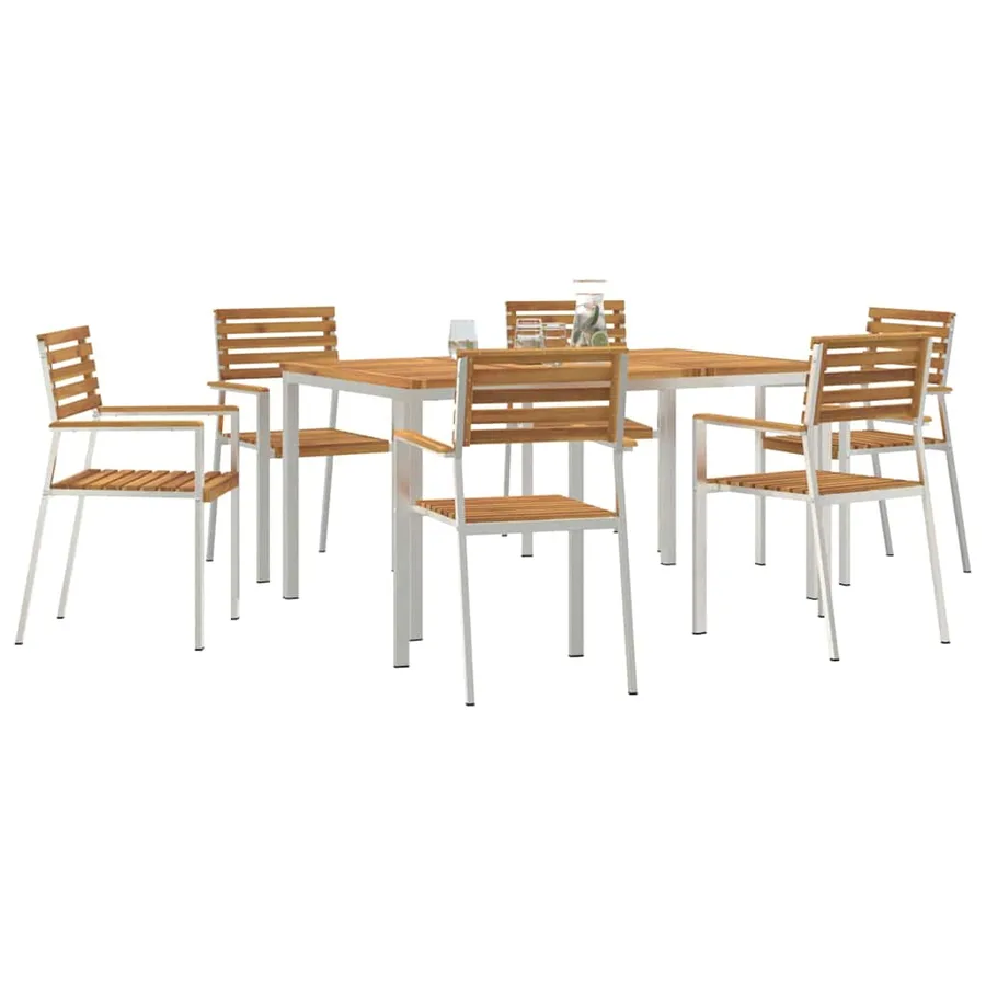 Ensemble de salle à manger pour jardin 7 pcs - 3