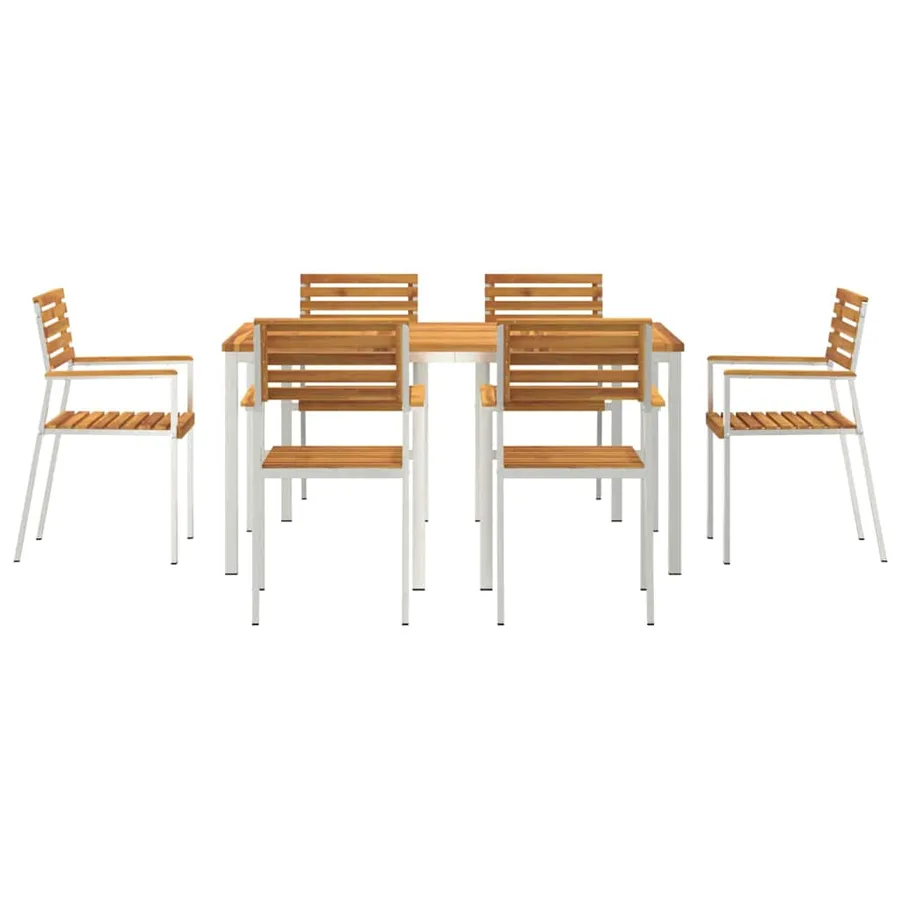 Ensemble de salle à manger pour jardin 7 pcs - 7