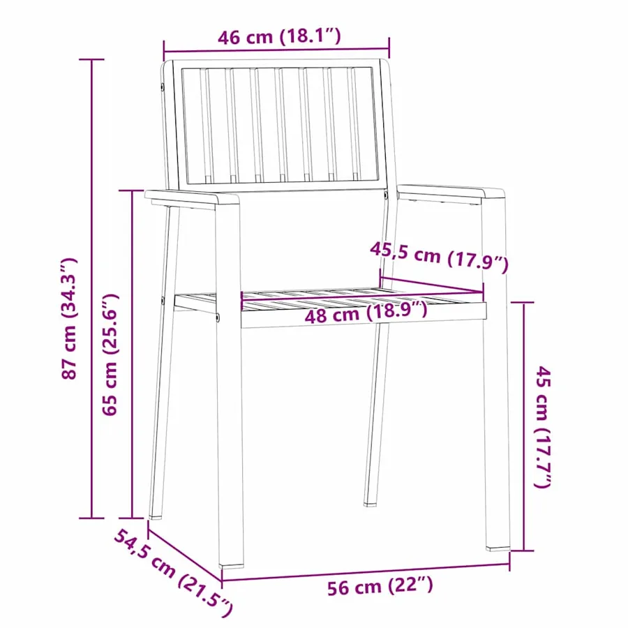Ensemble de repas extérieur 3 pcs - 13
