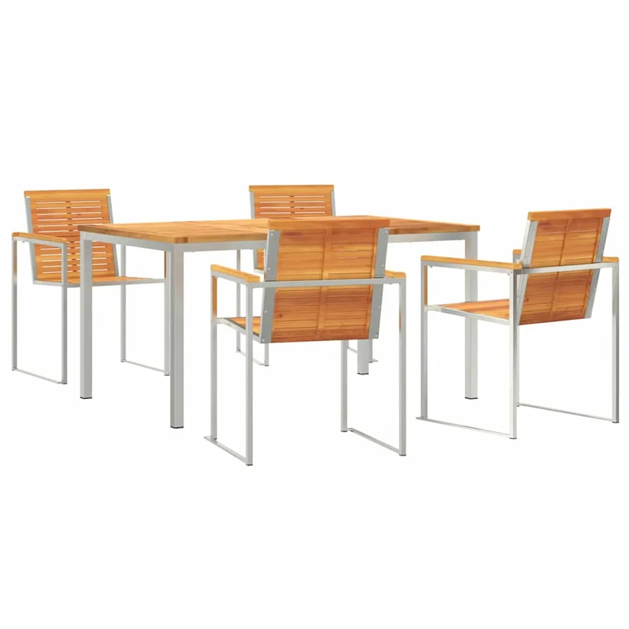 Ensemble de salle à manger pour jardin 5 pcs - 2