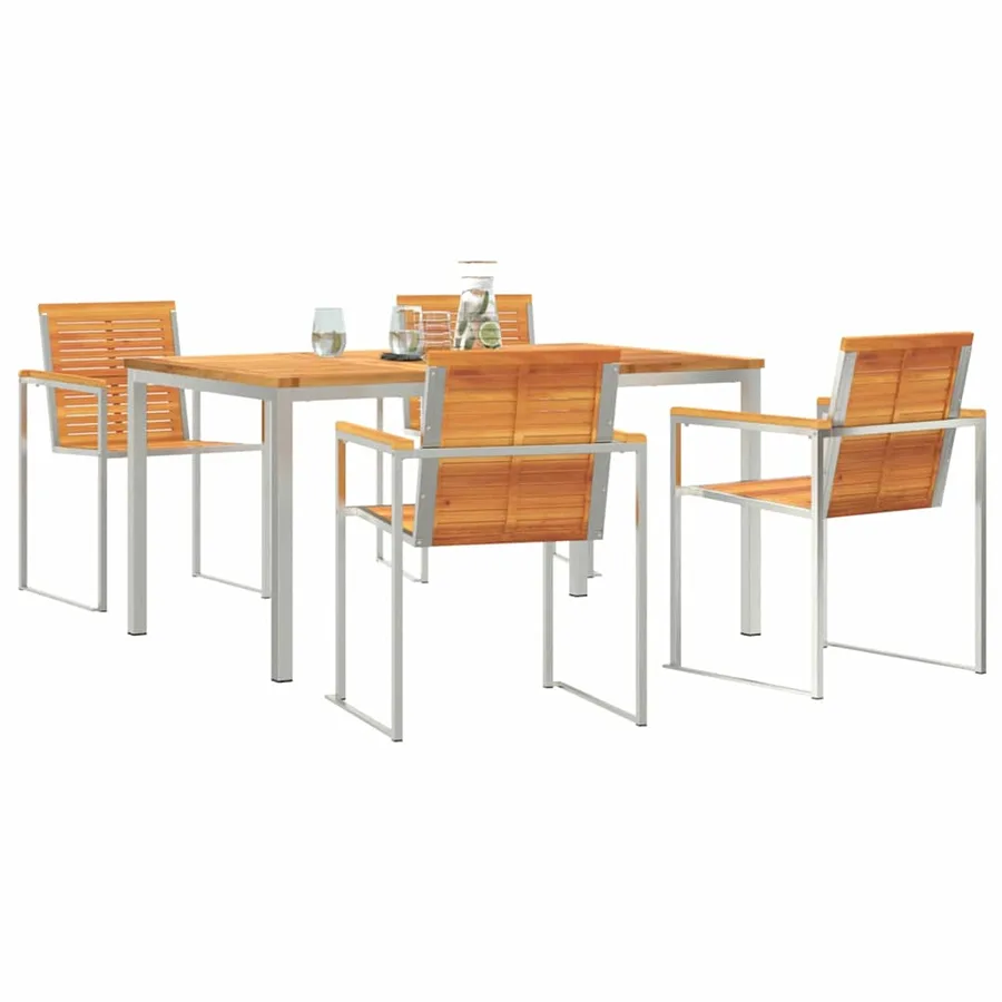 Ensemble de salle à manger pour jardin 5 pcs - 3