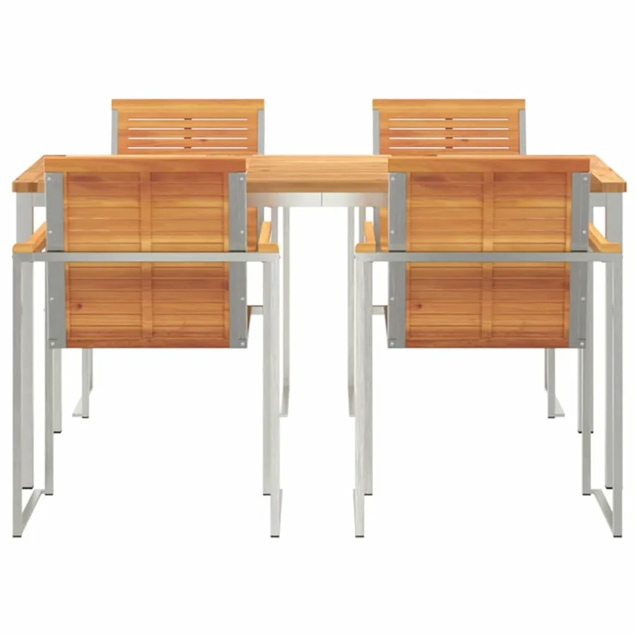 Ensemble de salle à manger pour jardin 5 pcs - 7