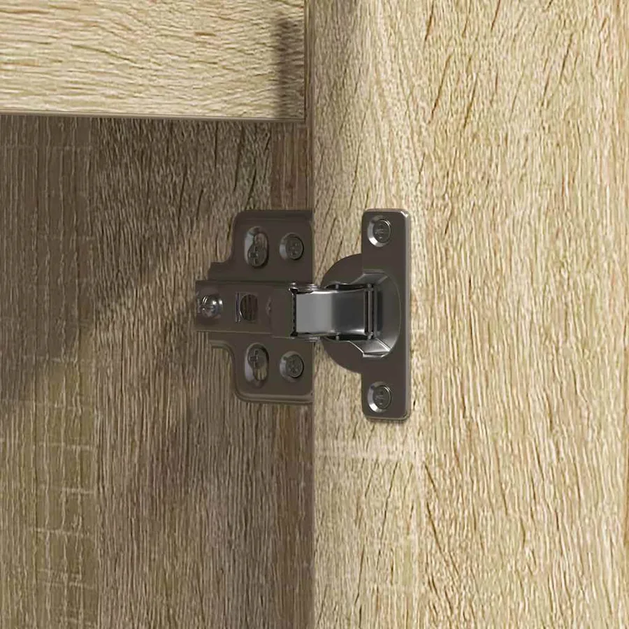 Buffet LED Chêne Sonoma 90 x 32 x 75 cm Bois d'ingénierie - 13