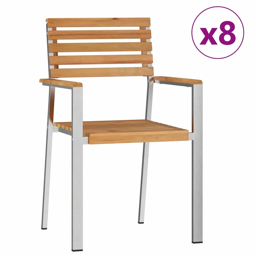 Ensemble de salle à manger pour jardin 9 pcs - 6
