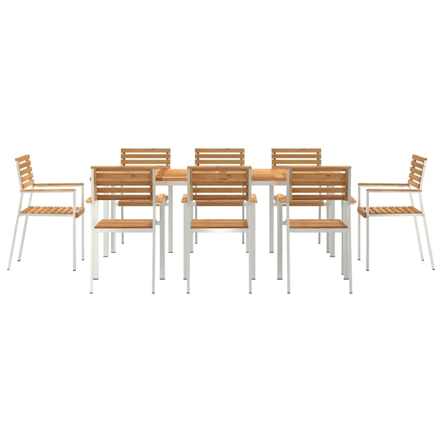 Ensemble de salle à manger pour jardin 9 pcs - 7