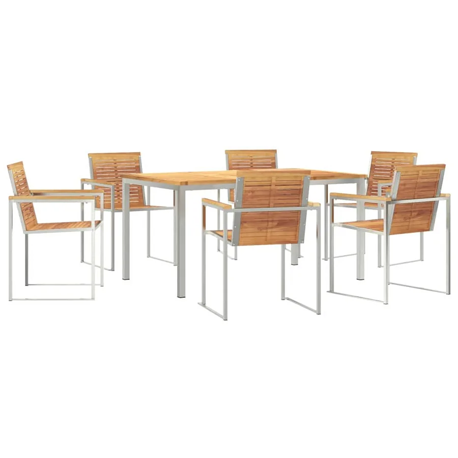 Ensemble de salle à manger pour jardin 7 pcs - 2