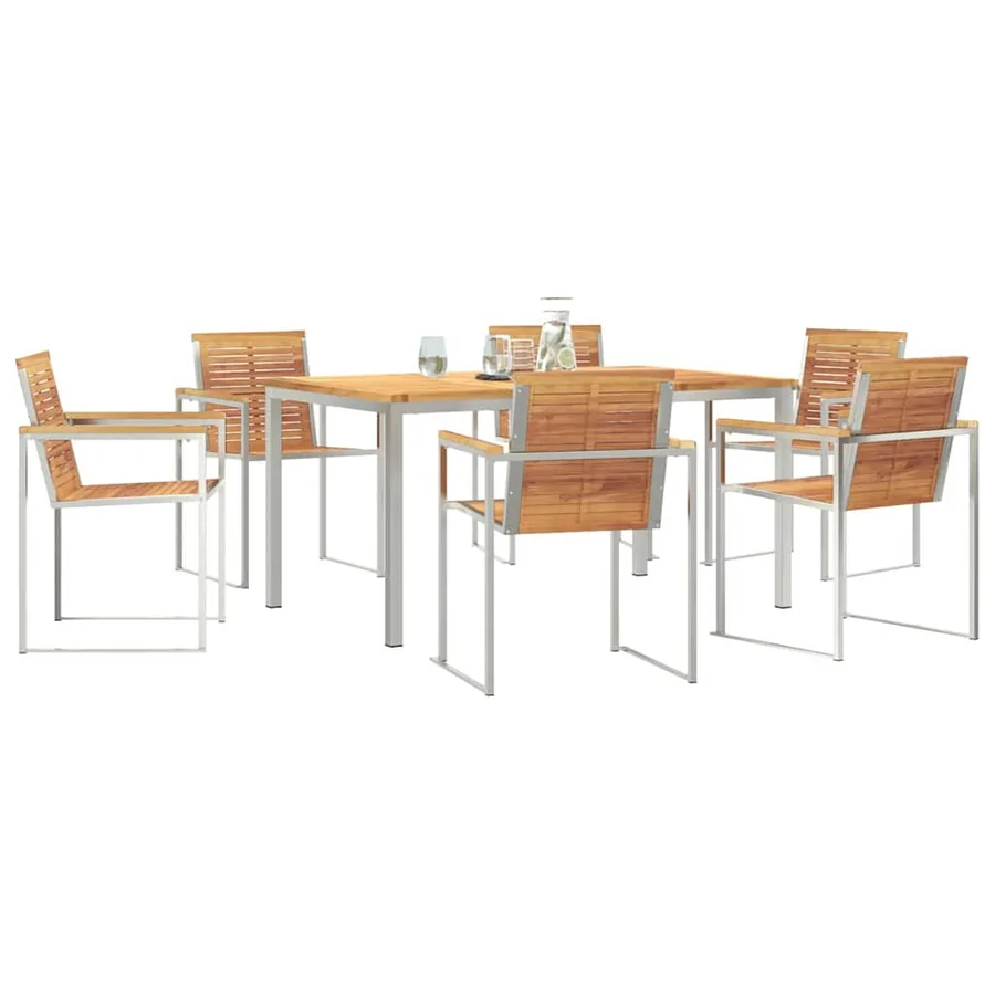 Ensemble de salle à manger pour jardin 7 pcs - 3