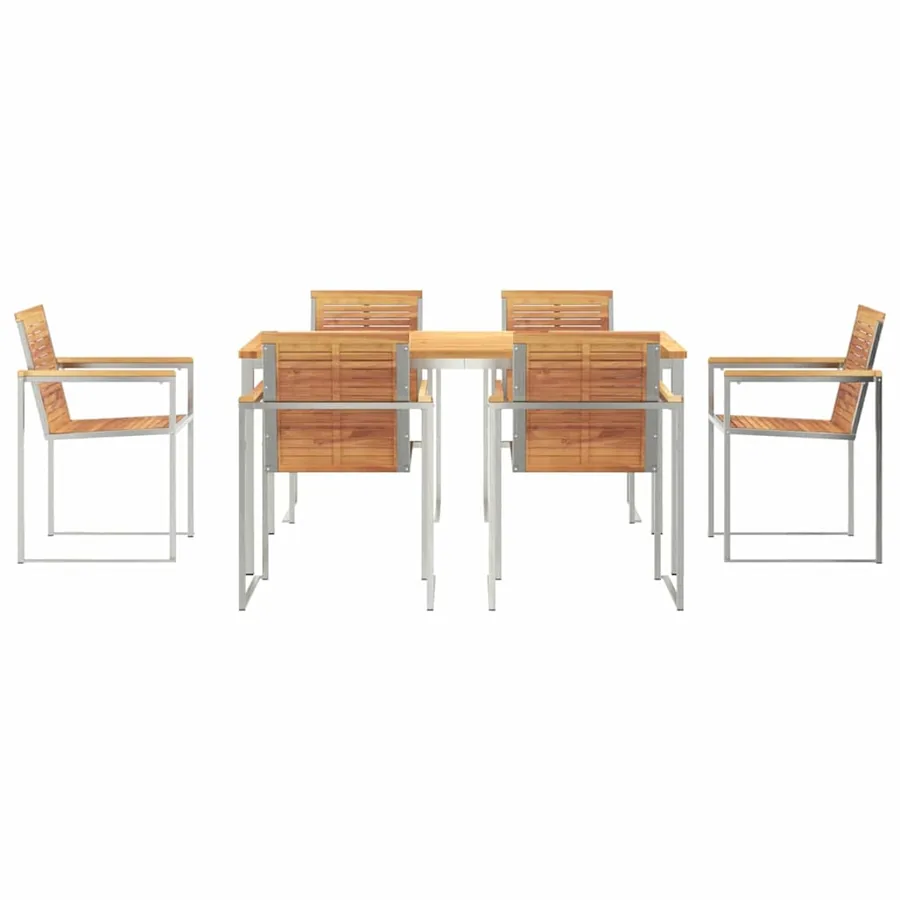 Ensemble de salle à manger pour jardin 7 pcs - 7