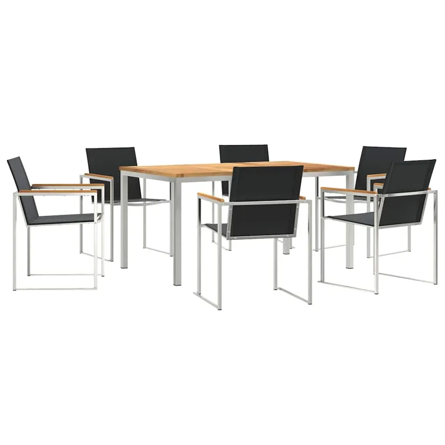 Ensemble de salle à manger pour jardin 7 pcs - 2