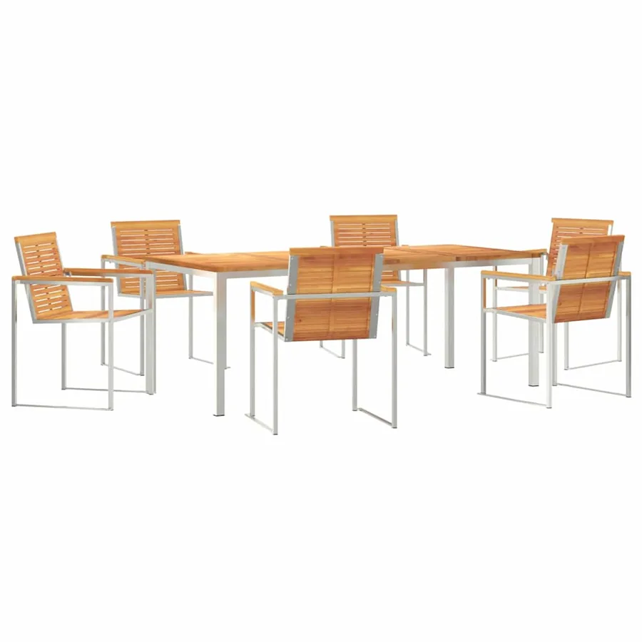 Ensemble de salle à manger pour jardin 7 pcs - 2