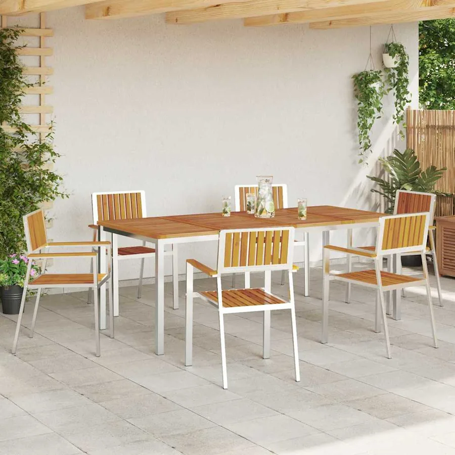 Ensemble de repas extérieur 7 pcs - 4