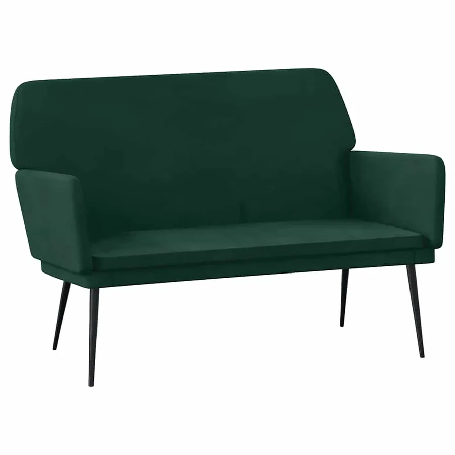 Banc Vert foncé 108x79x79 cm Velours - 2