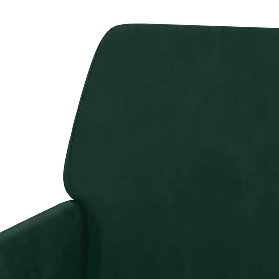Banc Vert foncé 108x79x79 cm Velours - 6