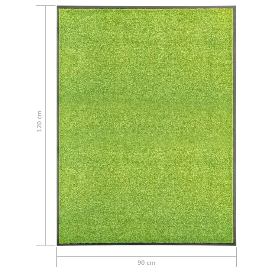 Paillasson lavable Vert 90x120 cm - 6