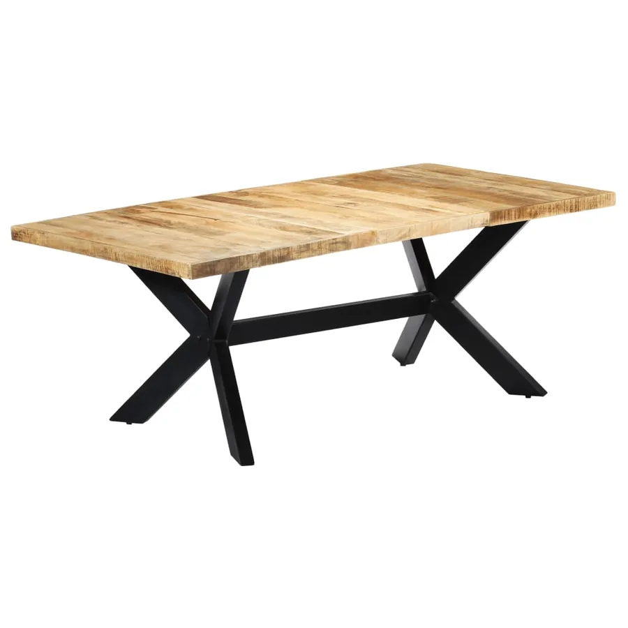 Table de salle à manger 200x100x75 cm Bois de manguier solide