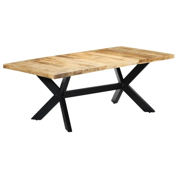 Table de salle à manger 200x100x75 cm Bois de manguier solide