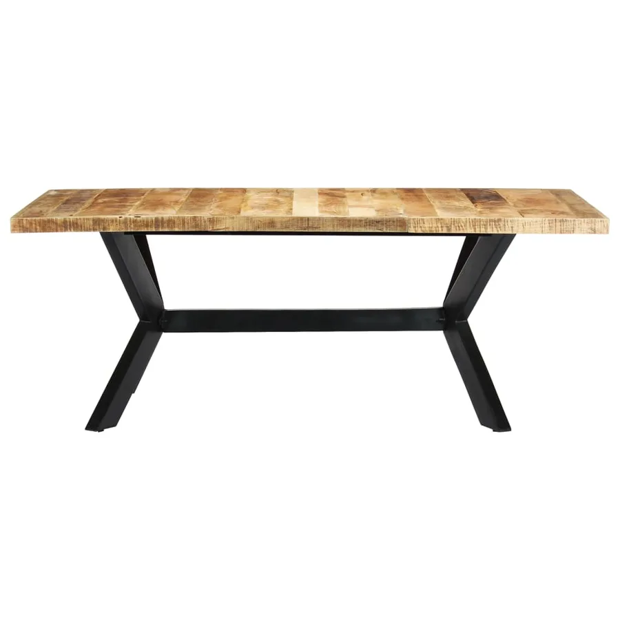 Table de salle à manger 200x100x75 cm Bois de manguier solide - 2