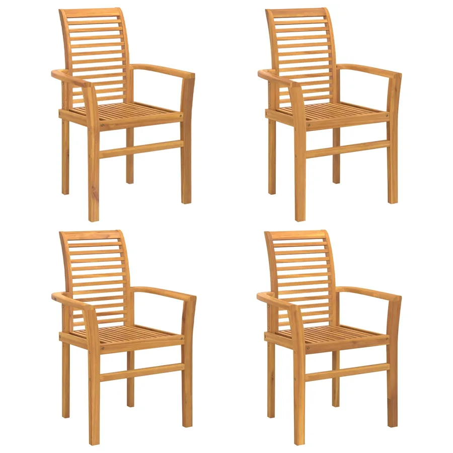 Chaise de salle à manger 4 pcs Marron 62 x 55 x 94 cm - 2
