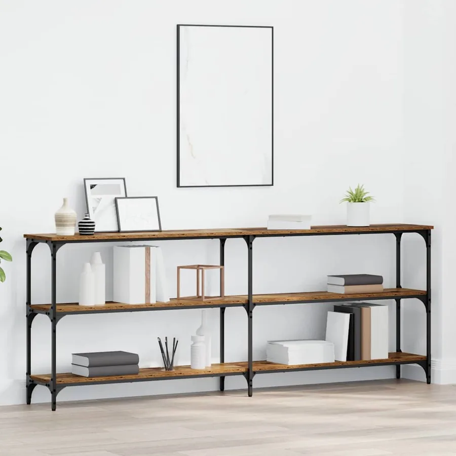 Table console Bois Ancien 200 x 29 x 75 cm