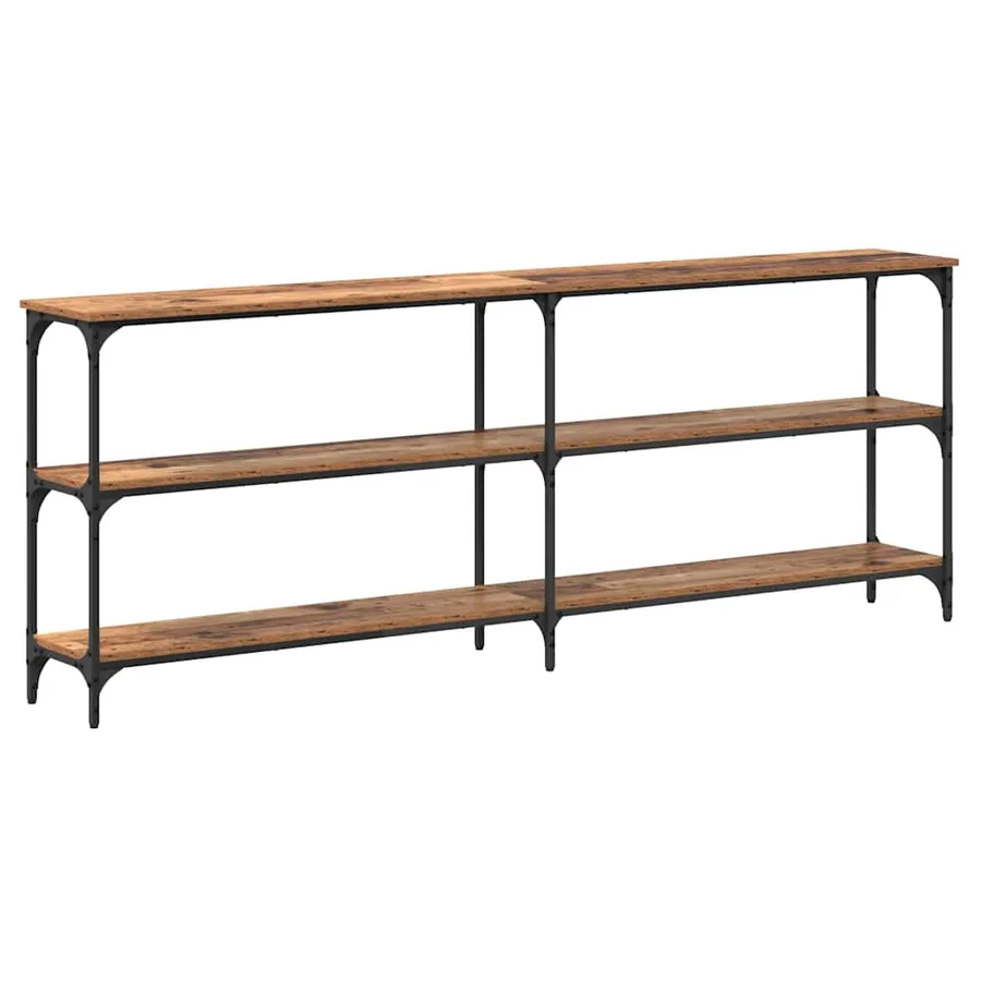 Table console Bois Ancien 200 x 29 x 75 cm - 2