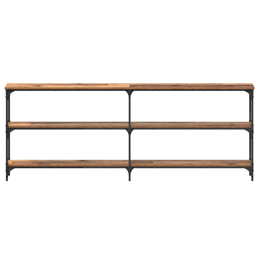 Table console Bois Ancien 200 x 29 x 75 cm - 5