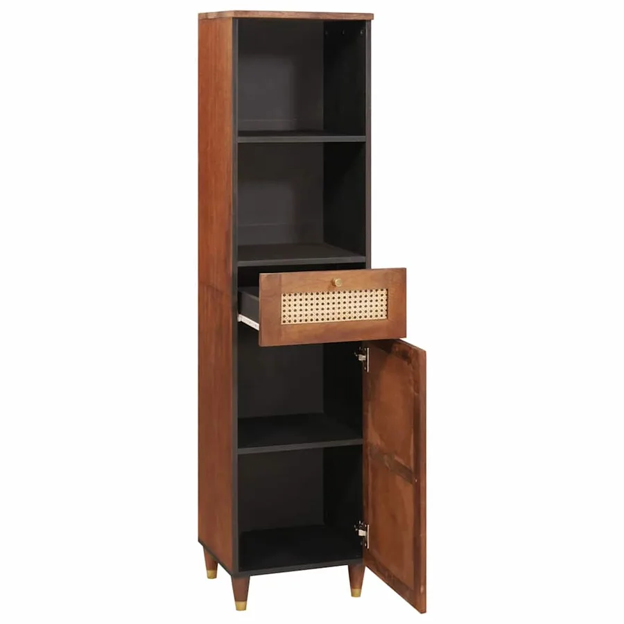 Buffet Marron 38 x 33,5 x 160 cm Bois de mangue massif - 3