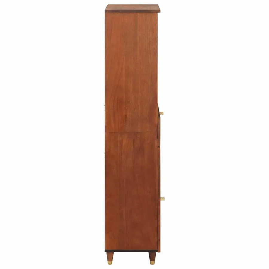 Buffet Marron 38 x 33,5 x 160 cm Bois de mangue massif - 5